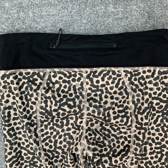 Lululemon Pace Rival Crop Leggings Womens 6 Animal Print Stretch Waist Active - Picture 11 of 15